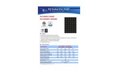 Model DJS-T180S6ST Series (ETL) - Mono-Crystalline Photovoltaic Solar Module - Datasheet
