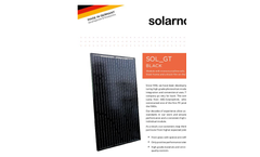 Model SOL GT Black - Monocrystalline Module Brochure