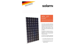 Model SOL GT - Monocrystalline Module Brochure