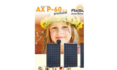 AxSun Premium - Model AX M-60 - Monocrystalline Solar Panel - Brochure