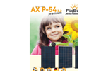 AxSun Premium - Model AX M-54 - Monocrystalline Solar Panel - Brochure