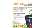 AxSun Premium - Model AX M-60 - Black Monocrystalline Solar Panel - Brochure