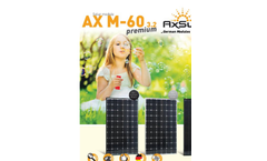Premium Sol - Model AX M-40 - Monocrystalline Solar Panel - Brochure