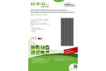 AxSun Premium - Model AX M-36 - Small Designs Monocrystalline Off Grid Solar Panels - Brochure