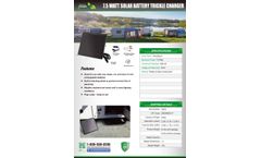 Model 42075 - 7.5 Watt Solar Battery Trickle Charger - Datasheet
