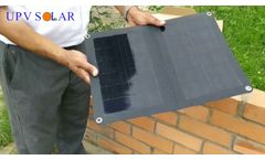 400Watt Semiflexible Solar panel on Van roof & USB Mobile Solar Charger - Video