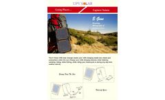 E-Gene - Model 1.76 A - USB Portable Solar Charger - Brochure