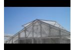 Rack and pinion ventilation system in hydroponic greenhouse Video