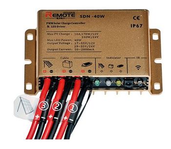 Model SDN Series - Solar Charge Controller with built-in LED Driver