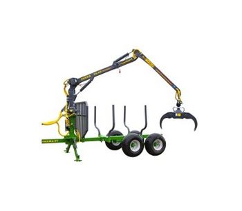 FARMA - Model CT 6,3 - 10 G2 - Forestry Trailer with Crane