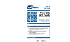 Water Soluble NPK Fertilizers - Datasheet