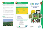 K-Leaf - Super Soluble Potassium Sulphate Foliar Fertilizer - Brochure
