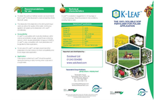 K-Leaf - Super Soluble Potassium Sulphate Foliar Fertilizer - Brochure