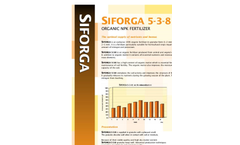 SIFORGA - Model 5-3-8 - Organic NPK Fertilizers- Brochure