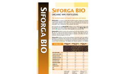 SIFORGA - Model V 4-1-8 - Organic NPK Fertilizers Brochure