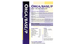 Model Orga/Base/P - Basic Organic Fertilizers- Brochure