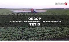 TETIS trailed sprayer for precision farming in 4 configurations - Video