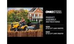 OHIO STEEL Lawn Sweeper Assembly Instructions 4222V2 5026V2 - Video