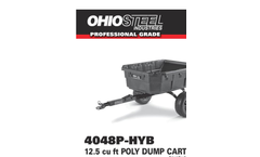 Ohio Steel - Model 12.5 Cu Ft - Poly Hybrid Dump Cart Brochure