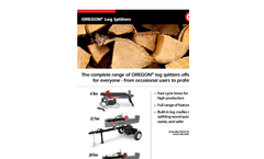 OREGON - 22-Ton Log Splitter  - Brochure