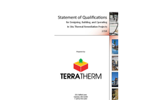 Statement of Qualifications for Designing, Building, and Operating In Situ Thermal Remediation Projects - Brochure
