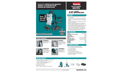 Makita LXT Lithium-Ion - Model XCV17PG - Brushless Cordless 1.6 Gallon HEPA Filter Backpack Dry Vacuum (6.0Ah) - Brochure
