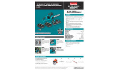 Makita LXT Lithium-Ion - Model XCU03PT1 - 18V X2 (36V) - Brushless Cordless 14 Inch Chain Saw Kit with 4 Batteries (5.0Ah) - Brochure