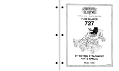 Howard - Model 727 - Turf Blazer Mower - Manual