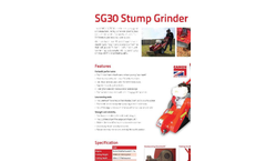 Camon - Model SG30 - Stump Grinder Brochure