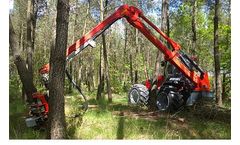 Nisula - Model P90 - Parallel Cranes for Timber Harvesters