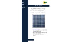 KL Solar - Model KL050 / KL060 - Photovoltaic Modules - Brochure