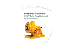 Keto - Model K-HSPP - Super High Pressure Severe Duty Pump Brochure