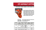 CTI Asphalt Cutter - Brochure