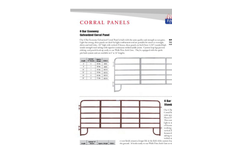 6 Bar Economy Galvanized Corral Panel- Brochure