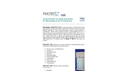 Photox - Model 500 - Advanced Indoor Air Purification System For Microbiological and VOC Reduction - Brochure