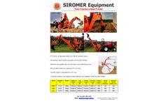 Siromer - Model B94 - Backhoe  Brochure
