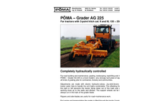 PÖMA - Model AG 225 - Grader Brochure