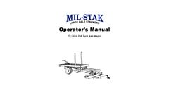 Mil-Stak - Model PT/2016 - Pull Type Wagons Operators Manual