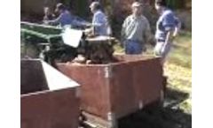 Sweet Potato Harvester with Automatic Pallet Box Loading - Video