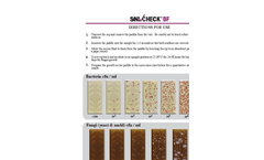 Sani-Check - Model BF - Test Kit - Dipslide for Detecting Bacteria and Fungi - Manual