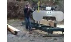 Industrial Bandsaw Mill - Backyard Portable Bandsaw Mill - Video
