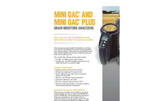 Model GAC & GAC Plus - Grain Moisture Analyzers Brochure