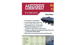 Haugen - Model HST - Rotary Tiller Brochure