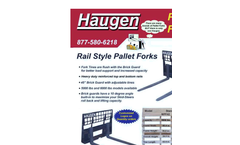 Rail Style Pallet Forks Brochure