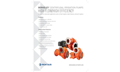 Berkeley - High Flow / High Efficiency Centrifugal Irrigation Pumps Datasheet