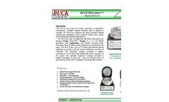 Buck Bio-Culture - B30120 - Programmed Sampling for Bio-Contaminants Sampling Pump Kit - Brochure