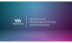 MasterControl Management of Change Software Solution Demo - Video