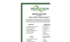 Green-Stream - Model 0981-22 - Industrial Hand Sanitizer - Brochure