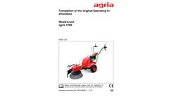  	Agria-Werke - Model 8100 - Weeding Brush - Brochure