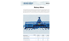 Mecanica - Model FB 1600 - Rotary Tillers Brochure